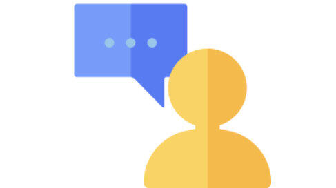 Person Sprechblase Person Sprechblase Icon