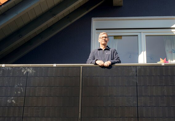 Teaser-Bild: Sonnenstrom **vom Balkon**